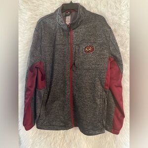 Colosseum Temple Owls Men’s Full Zip Jacket. Size Large